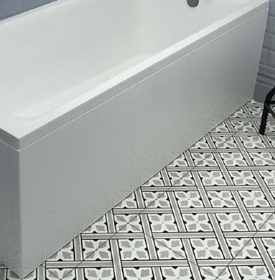 BEAUFORT WHITE 1700mm x 560mm BEAUFORTE REINFORCED FRONT BATH PANEL, 42.6013